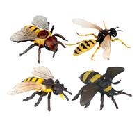 Genérico Figura De Melífera | Estatua De Insecto Melífero Simulada con Pintura Manual - Estatua Educativa Juguete Infantil - para Niños Y Niñas En Patio Porche Granja Estanterías para Exhibición En
