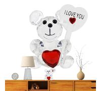 Genérico Figura de Oso - Multipurpose Cute Multiuse, Modern, te Amo Firmar, Bonito Figurita Animales, románticos Osos con Cartel | Outdoor Indoor Utility