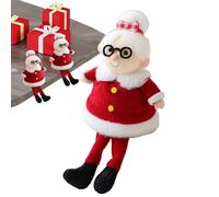 Generico Figura de Papá Noel | Peluche Suave de Papá Noel Sentado | Decoración de Peluche muñecas para Interior Exterior Salón Oficina Casa Coche