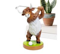 Generico Figura de resina - Figura de resina de golf pintada a mano - Decoración para la casa, para el Día del Padre, Acción de Gracias, vacaciones, cumpleaños, , oficinas, escritorio o