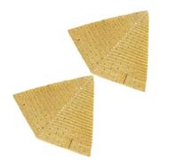 Genérico Figura Decorativa de Pirámide Egipcia en Resina Dorada, Juego de 2, Adecuado para Complementos de Escritorio y Decoración Retro en Habitaciones y Oficinas