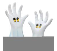 Generico Figura fantasma - Figuras lindas con forma de mano de fantasma para escritorio - 2 piezas esculturas para decoración de casa, interior, dormitorio, librería o sala