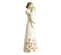 Genérico Figura Mamá E Hija,Estatua Resina Acento para el Hogar - Figura Mamá Abrazando A Hija - para Hogar Escritorio Estantería Mesita de Noche Dormitorio Cumpleaños Día de la Madre