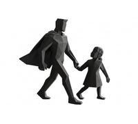 Genérico Figura Miniatura Mi Súper Héroe Día del Padre (Impresión 3D)