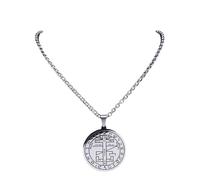 Genérico Figura mística de Salomón, collar, Árbol de la Vida, diez sellos de Sephiroth, cabalá, judaísmo, collar de joyería N2767S02
