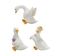Genérico Figuras Abrazadoras De Macetas De Pato, Decoración De Macetas De Pato, 3 Piezas, Lindos Y Divertidos De Figuras De Resina | para Escritorio De Jardín, Patio, Patio, Césped.