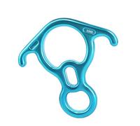 Genérico Figuras de aleación de Aluminio Profesional 8 Descender, Blue | Recubrimiento resistente a la corrosión con descenso controlado para un entorno de montañismo seguro y operaciones