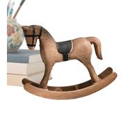 Genérico Figuras De Caballo | Juguetes De Vintage De Madera Divertidos,Juguete De Caballo De Balancín De Escritorio,para Niños y Niñas Hogar Oficina Sala de Estar Navidad