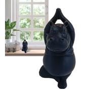 Generico Figuras de hipopótamo para decoración del hogar - Escultura de yoga animal impresa en 3D, decoración casa coleccionable para dormitorio, biblioteca, regalo cumpleaños nuevo escritorio