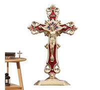 Genérico Figuras De Jesús | Cruz Crucifijo Religioso | Detallado de Cristo para Altar en Hogar y Ceremonias Religiosas Cristianas