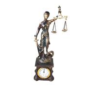 Generico Figuras De Lady Justice De Resina Con Figura Y Reloj