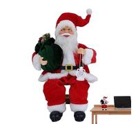 Genérico Figuras de Papá Noel sentado - Decoración de muñeca de peluche de festival de 13,8 pulgadas, juguete de peluche de temporada, navideño tradicional para el hogar, oficina, escaparate