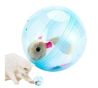 Genérico Figuras de Peluche Interactivas - Pelota Eléctrica Rodante | Hámster de Peluche Eléctrico Realista | para Gatos Perros Conejos Niños Niñas Casas Salas de Juegos Guarderías Viajes Suelos