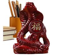 Genérico Figuras de Serpientes de Madera - Figuras de Serpientes de Feng Shui Chino para el éxito de la Riqueza de la Suerte, Adornos de Escritorio Regalo de artesanía de Año Nuevo