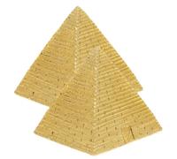 Genérico Figuras Egipcias para Embellecimiento de Escritorio de Resina Dorada, Pequeño Adorno con Forma de Pirámide Retro Estilo Artístico y Réplica de Pirámide Misteriosa en Pack de 2