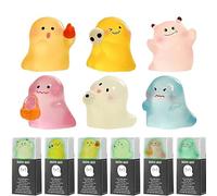 Generico Figuras Fantasma | Decoraciones Casa Fantasmas para Halloween | 6 Piezas Estatuas Resina Luminosa | Adornos para Mesita de Noche Casa Apartamento Escritorio