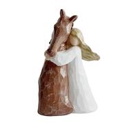 Genérico Figurillas de Caballos Pequeños | Escultura Rústica Divertida y Estética - Adorable Estatuilla de Caballo de Colección Miniatura | para Decoración del Hogar, Regalos de Cumpleaños o