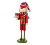Generico Figurine En Bois 38 Cm - Decorations De Noël Casse-Noisette | Décoration D'Intérieur Pour Table Salle À Manger, Cheminée Chambre Salon Salle De Jeux - Ornement De Fête Pour Et Adultes
