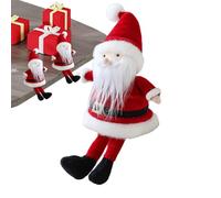 Generico Figurita de Papá Noel | Peluche suave de Papá Noel sentado - Decoración de peluche muñecas para interior exterior fiesta salón oficina casa coche