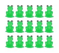 Genérico Figuritas de Rana Miniatura | 15 Piezas de Resina Tiernos Que Brillan en la Oscuridad - Ranitas Pequeñas,para Escritorio Patio Césped Jardín Estantería Estante al Aire Libre