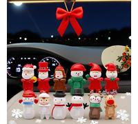 Genérico Figuritas Navideñas,Decoración Navideña en Miniatura,Estatuillas Coleccionables para Favoritos de Fiesta Mesa Hogar Invierno - Año Nuevo Interior