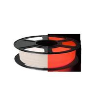 Genérico Filamento PLA Glow de 1,75 mm +/- 0,03 mm, Carrete de 250 g (0,55 LB) Filamento for Impresora 3D, Brilla en la Oscuridad, Brilla en Azul/Rojo(Glowing Red)