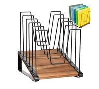 Genérico File Sorter Desk - Inclined Desk Files Organizer | Office Paper Document Organizer | Desks File Mail Holder | For Students Teachers Home Office School Classroom Study Room Desktop