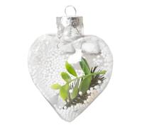 Genérico Fillable Ornaments - Pet Aluminio 11,5 x 11,5 cm | Shatterproof Christmas Ornament Balls, Hollow Dangling Baubles | Funny Wedding Birthday Shower Holiday Decorations for Tree Hanging