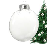 Genérico Fillable Ornaments - Pet Aluminio 11,5 x 11,5 cm | Shatterproof Christmas Ornament Balls, Hollow Dangling Baubles | Funny Wedding Birthday Shower Holiday Decorations for Tree Hanging