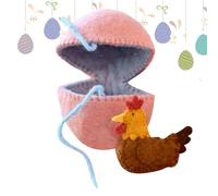 Genérico Filled Easter Eggs | Compact Easter Decor Stuffed Animal Doll | Felt Animal Toys | For Teens Kids Adults Girls Boys Women Shelf Table Bed Sofa Couch Nursery Bedroom Living Room Study