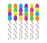 Genérico Filled Easter Eggs - Lindo Fun Portable Bunny Pull Back Cars Party Favors | Filled Easter Eggs Toys for Daily Holiday Festival Activities Birthdays Home Travel School Vacation
