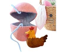 Genérico Filled Easter Eggs with Stuffed Animal Doll, Cute Stress Reliever Felt Toys,Easter Basket Stuffers Egg Hunt Kit, for Arts Crafts, Classroom Prize Supplies