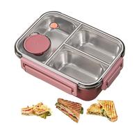Genérico Filled Pranzo - Alimenti Box, Acciaio Lunch Box | Porta Vivande Ermetico, Elegant Design, Sicura Care, Good School, For Beauty, Perfect Per Cibi Freddi And Caldi