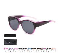 Genérico Filterseed Polarized Sunglasses, 2025 New Polarized Uv400 Protection Trendy Round Cat-Eye Sunglasses, Fit over Glasses (A)