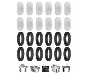 Generico Filtro para fuente de agua para gatos | Recambio de filtros de agua para gatos 12 piezas | Suministros domésticos para acuarios Alimentación Casa Hídrica diaria