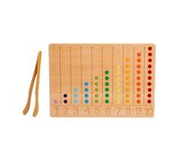 Genérico Fine Motor Toys, Bead Board Game, Educational Game Problem Solving Cognitive Skills Number Recognition Early Development, Interactive Number Recognition Games for Kids