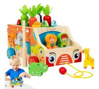 Genérico Fine Motor Toys, Carrot Harvest Shape Sorting Game for Early Learning, Educational Developmental Toy for Kids 1-3, Ideal for Preschool Classroom and Homeschool Learning