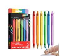 Generico Fine Point Pens Assorted Colors - 0.7 mm 6 Colors Retractable Washable Acrylic Colored Pens Set Smooth Gel Ink Writing Pen | For Office School Journaling Sketching