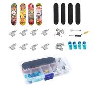 Genérico Finger Skateboard - 4.92x2.56x0.91 Inches Mini Skateboards For Fingers, Small Fingerboard Toy Set Kids, Children Mini Skateboards For Home Classroom School Party Playroom Indoor Outdoor