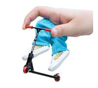 Genérico FingerskateBoard Set-Interactive Mini Dedo patineta con Accesorios | Juguetes con los Dedos Que Incluyen Scooters, Pantalones y Herramientas para niños y Adultos