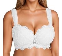 Genérico Fino Push-up Soporte Lateral Sujetador Levantamiento Anti-Caída Talla Grande Ropa Interior, Cómodo Sin Aros Lencería para Busto Grande y