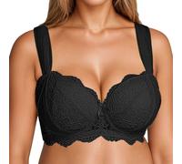 Genérico Fino Push-up Soporte Lateral Sujetador Levantamiento Anti-Caída Talla Grande Ropa Interior, Cómodo Sin Aros Lencería para Busto Grande y
