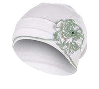 Genérico Fiore Laterale del Cappello Della Fascia Musulmana del Cappello inferiore del Fiore del Piatto del Cotone mercerizzato Delle Nuove Donne (Green, One Size)
