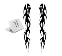 Genérico Fire Flame Stickers - Peel Stick Vinyl Decals for Gadgets Crafts | Bright Heat Resistant Design for Laptops, Water Bottles, Skateboards, and Handmade Personalization 7.87x2.76 in