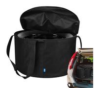 Genérico Fire Pit Carrying Bag, Firebowl Storage Case, Portable Fire Bowl Carrier, Two-Way Separation Zipper, Heavy Duty Waterproof Material, 19-Inch Size, Ideal for Camping, Backyard