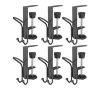 Genérico Fireplace Garland Hanger | Garland and Stocking Hangers For Mantle - 6 Pieces Heavy Duty Seasonal Décor Accessories, Steel Hooks Adjustable Clamps For Entryway Rental House Apartment