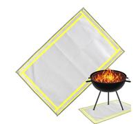 Genérico Fireproof Grill Mat - Heat Resistant Washable Reflective Portable Fireproof - BBQ Mat Camping Floor Pad,for Patio Lawn Picnic Camping Hiking Grass