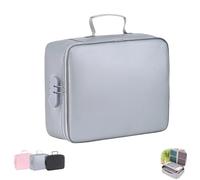 Genérico Fireproof Keepsake Box With Lock, With Lock Fireproof And Waterproof Document Storage Box, Portable Fireproofs, for Documents, Letters, Passports, and Cards (Gray)