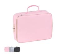Genérico Fireproof Keepsake Box With Lock, With Lock Fireproof And Waterproof Document Storage Box, Portable Fireproofs, for Documents, Letters, Passports, and Cards (Pink)