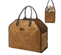 Genérico Firewood Carrier Bag, Waterproofing Carrier Pouch for Fire Wood, Heavy Duty Multi Functional Log Carrying Pouch for Barbecues Camping Trip Holiday Picnic